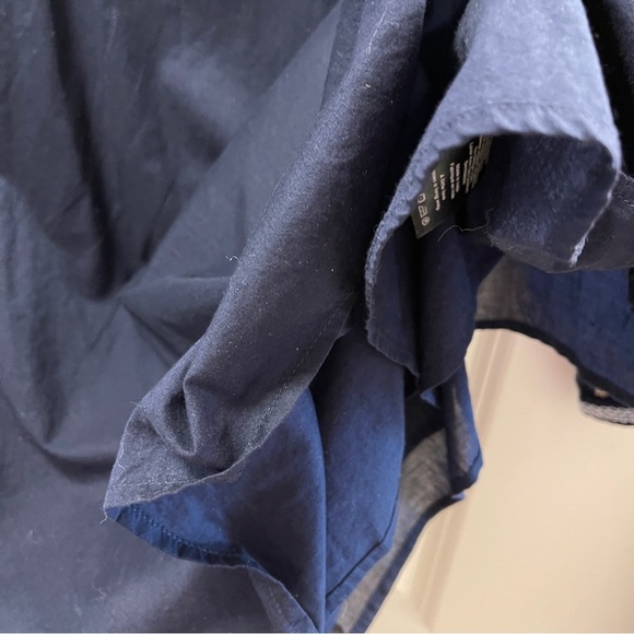 Sunday Best Navy Long Sleeve Dress with Gold Accents - Picture 10 of 12